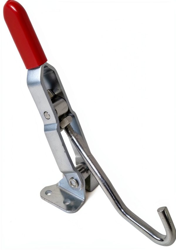 Toggle Clamp XRPAOWA Duty J-Hook 375lb Silver Red Adjustable 8.3"-0