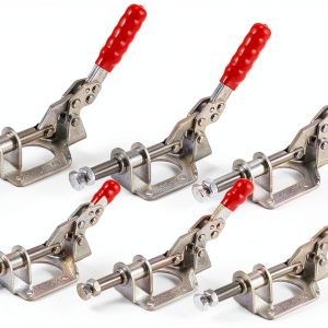 Toggle Clamp MUKCHAP 6PCS Push Pull GH-302-FM Iron Clamp Red-0