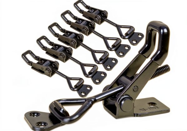 Black Toggle Clamp ASelected 6‑Piece Heavy Duty Adjustable 551lb-0