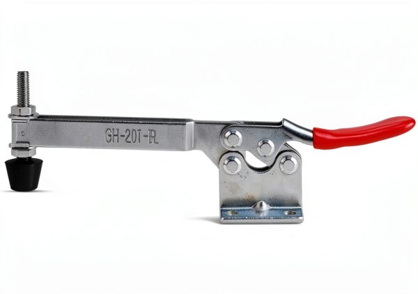 E-TING 4Pcs Hand Tool Toggle Clamp 201B-Upgrade Horizontal Clamp Antislip Quick Release Tool (Longer 201BL Toggle Clamp)-3